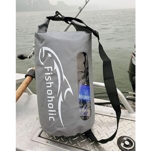 Outdoors Dry Bag Waterproof Bags Fail-Safe Snap Made Tough & Durable Gray New